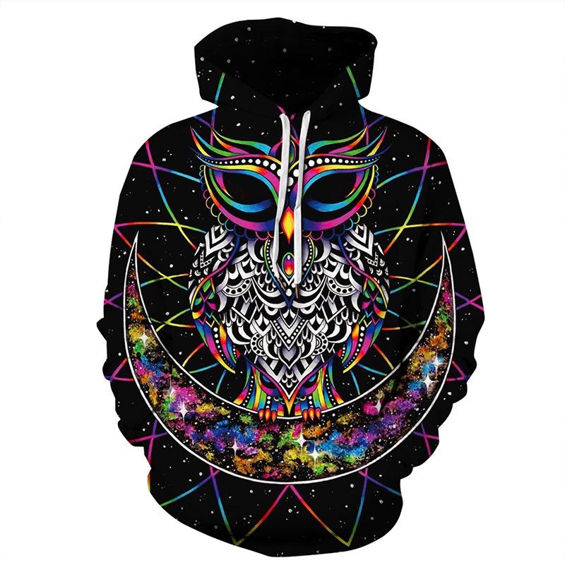 Galaxy Space 3d Wolf Graphics Sweatshirt Jacket Pullover Hoodie Unisex Sweater