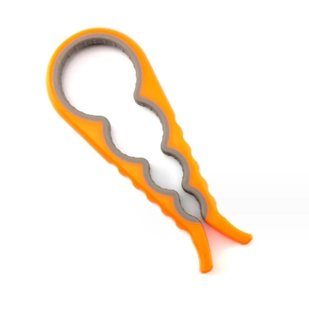 

multi-function bottle opener four in one screw can opener manual can opener screw cap screwdriver energy-saving device gadget оранжевый