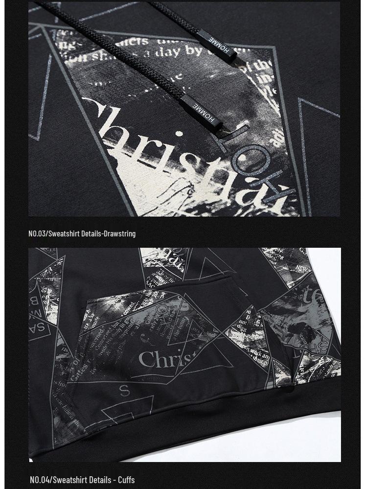 2020 Winter Men's Plus Size Velvet Hoodie - Trendy, Thickened, Oversized Fit