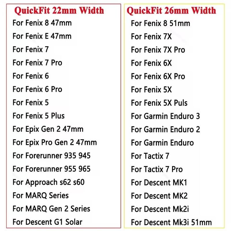 Náramek na hodinky z titanové slitiny pro Garmin Fenix 8 51mm 47mm 7X 6X MARQ Gen 2 Descent Mk3i G1 Epix Pro 5X Plus Řemínek Quickfit