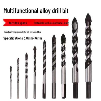 Tile and Concrete Triangle Drill Bit for Glass & Woodworking - Electric Hole Punching Tool