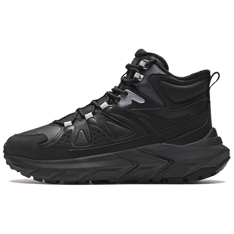 Anta Exploration Durable Mid-Top Outdoor Functional Shoes Men Shoes Black 112418982-2