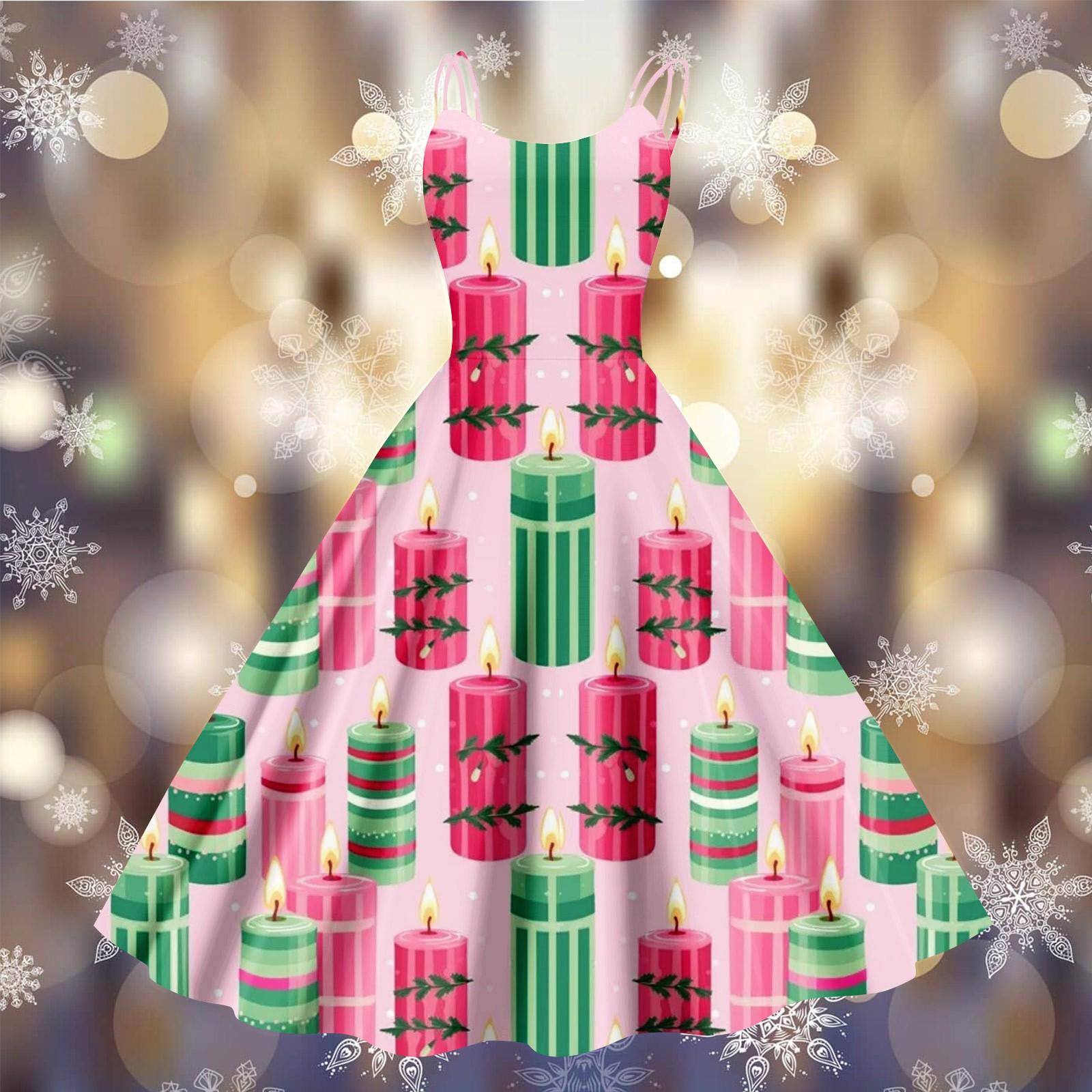 

Рождественская женская повседневная модная юбка с цветочным принтом в стиле панк-ретро с открытыми плечами L