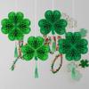 4pcs Paper St. Patrick's Day Clover Pendant Happy St. Patrick's Day Decor  Festival Party Decoration