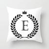 Nordic Simple Crown Letter Printing Pattern Cushion Cover Home Living Room Sofa Decoration Square Pillow Pillow Cover