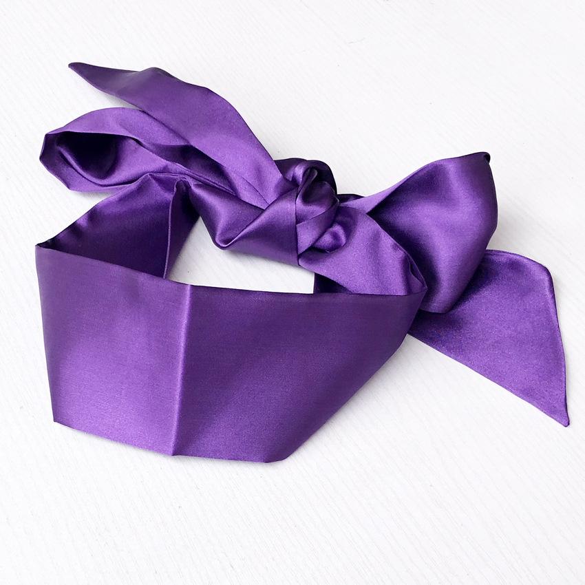 Black and Red Satin Erotic Eye Mask Blindfold for Adults