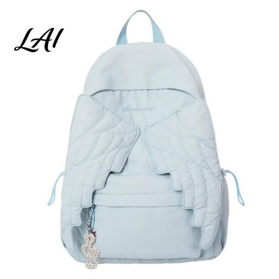 Zaino ad Ala d'Angelo per Donne Ragazze Leggero in Nylon Borsa per Ragazze Scolastiche Grande Zaino per Libri Daypack Borsa Essenziale per Viaggi Outdoor Pendolarismo