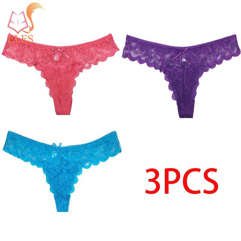 Women Lace Briefs Low-waist M-XL Solid Sexy G-String Seamless Transparent Panty Female Breathable Underwear Comfort Thong