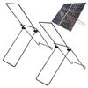 2 Stück Garten-Solarpanel-Ständer Solarpanel-Halter Stahlplatten-Mobilständer Faltbarer Solarpanel-Stützleichte Halterung