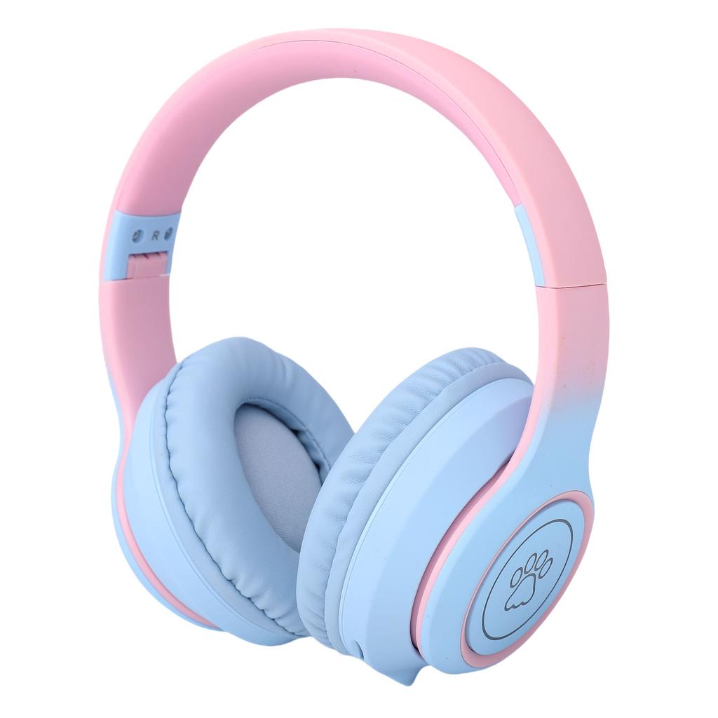 Bluetooth Headphone ANC Active Noise Cancelling 3.5mm Wired Gaming Headset with Noise Reduction Microphone Blue