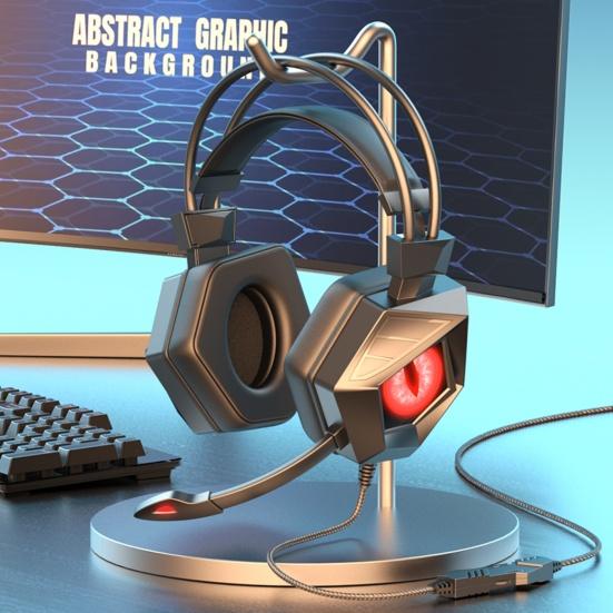 Soyto SY-G15 Wired Headphone High Fidelity Noise Reduction with Cool Breathing Light 3.5mm USB Stereo Gaming Headset for Computer