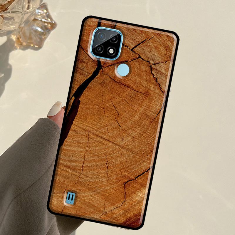 Pattern Wood Textures For Realme GT 7 Pro GT 6T 6 5 C67 C61 C55 C53 C51 C21Y C25S C75 10 11 12 13 14 Pro Plus Case