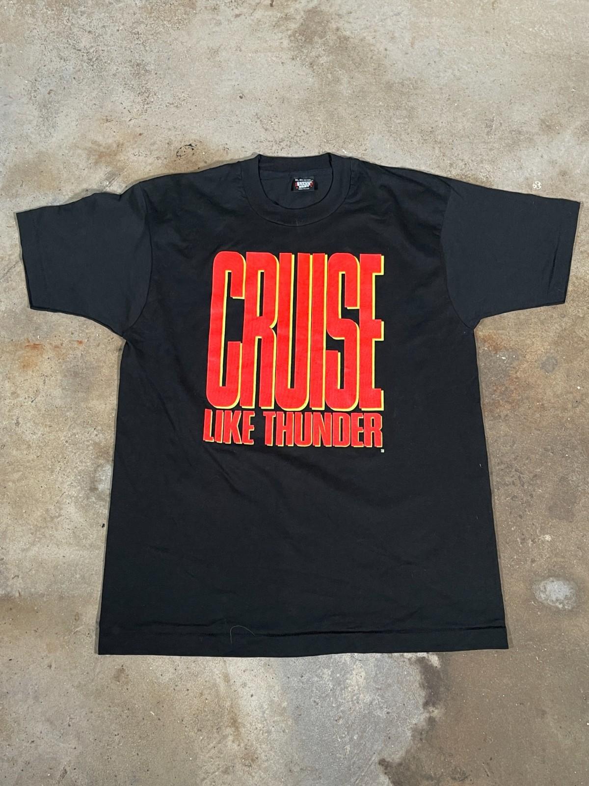 Vintage 90s Cruise Like Thunder T Shirt XL Screen Stars Days of Thunder Movie XXXL