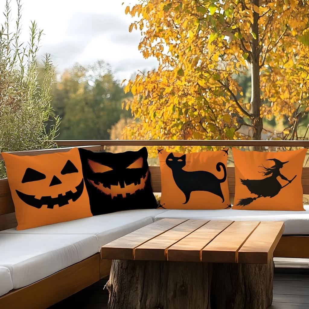 Halloween-Festival-Dekokissen, Kürbis-dekorierte Sofa-Möbeldekoration, superweiches Material, festliche Atmosphäre
