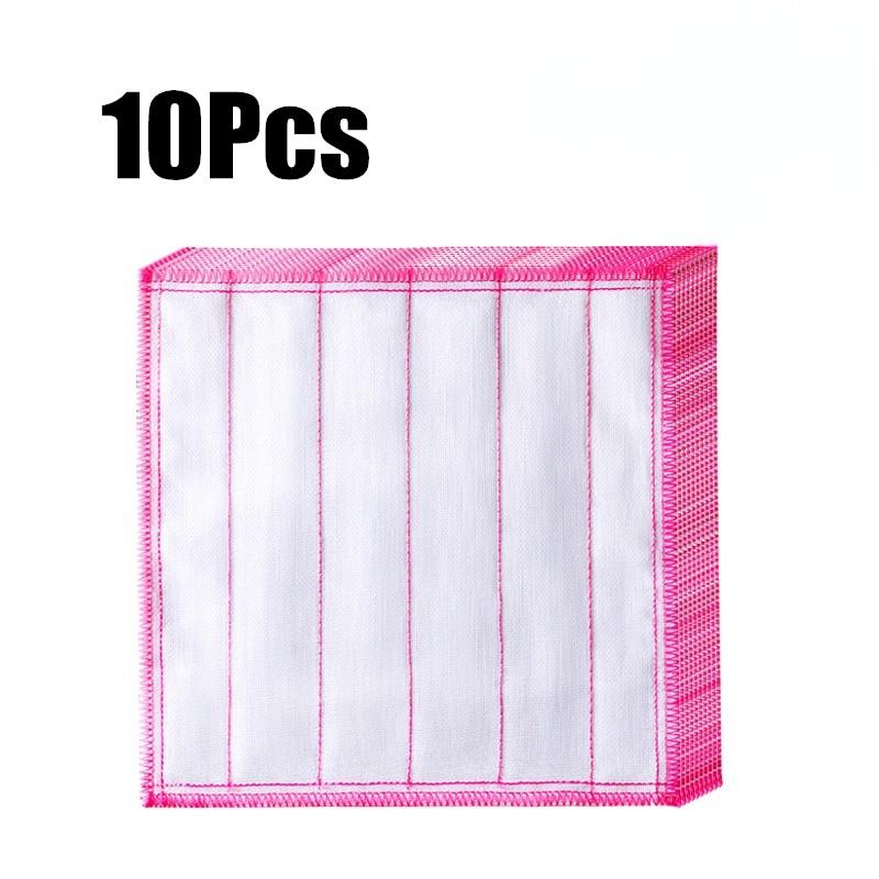 20Pcs Kitchen Towels Cotton Dishcloth Super Absorbent Non-stick Oil Reusable Cleaning Cloth Kitchen Daily Dish Towels