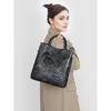 Genuine Leather Women's Bag Cowhide Bag New Camellia Handbag Fashion Large Bag Single Shoulder Crossbody Bag