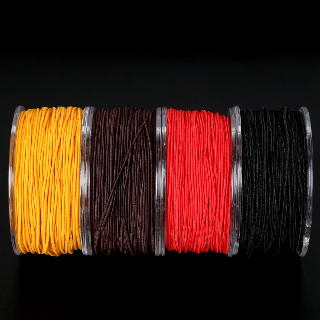 0.8-1.5mm DIY Beading Stretch Rubber Band Elastic Thread Cord with Box Round Beading Wire Jewelry Making