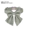 Dog Collar Can Be Engraved Solid Color Bow Adjustable Puppy Collar Pet