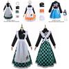 Demon Slayer Maid Uniform Outfit Hashibira Inosuke Kamado Tanjiro Cosplay Costume