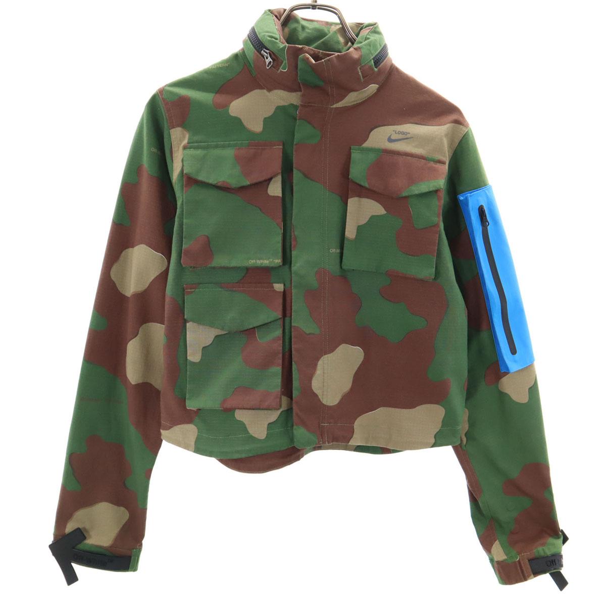 

NIKE OFF-WHITE collaboration Camouflage Jacket S khaki Women Used