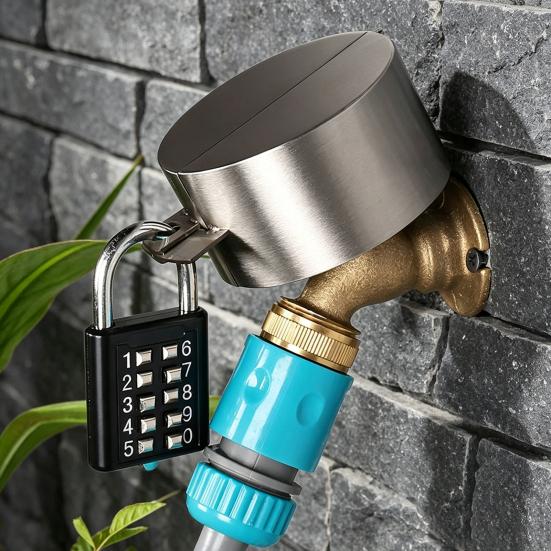 Commercial Spigot Lock Outdoor Faucet with Password Lock, Prevents Unauthorized Use, Heavy Duty Water Anti-theft Garden Protective Cover