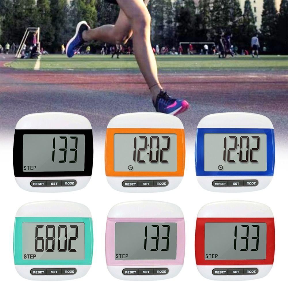

Sale Mini Walking Belt Clip Step Kilometer Counter Walking Pedometer LCD Pedometer Pocket Digital помаранчевий
