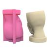 Girl Plant Flower Pot Mould Face Holding Girl Silicone Mold Succulent Planter Epoxy Resin Mold Garden Figurines Outdoor
