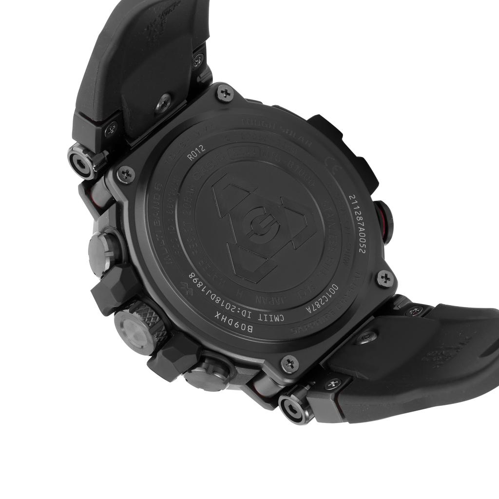 G-Shock Seria Mtg Inimă de Oțel Ceas Sport cu Undă Radio pe Șase Canale Mișcare Quartz Solară Curea din Rășină și Oțel Inoxidabil Ceasuri pentru Bărbați Negru MTG-B1000B-1APR