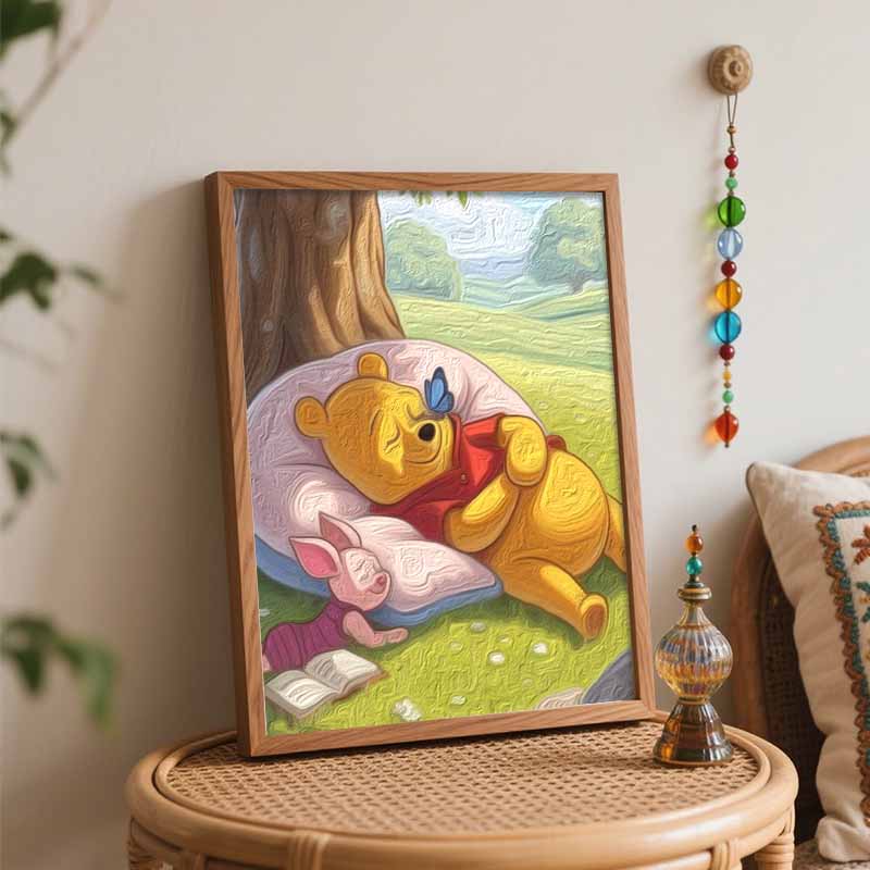 Disney Winnie The Pooh Paint By Number Kit Drawing Canvas DIY Picture Home Decor Painting Wall Art Oil Craft Gift Relaxing Hobby Fun