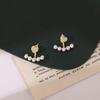 Imitation Pearl Earrings for Women Hollow Heart Pendants Korean Drop Earrings Personality Hanging Earrings Boucle Oreille Femme