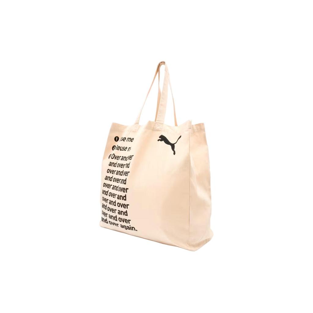 New PUMA Canvas Fabric Canvas Bag Shoulder Bag Handbag Regular Unisex White 932996-01