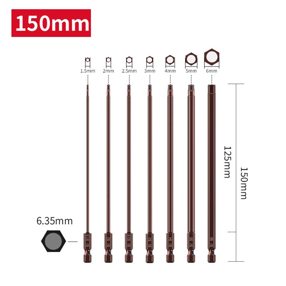 Reliable Magnetic Tips Hex Screwdriver Bits 1 5mm 6mm for Power Drills