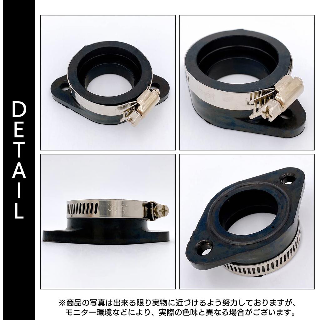 Meliore Rubber Insulator Carburetor Manifold Insulator for 60mm Mounting 38mm Insertion for and Maintenance PWK32/34, Pitch, Diameter, Rubber, Repair,