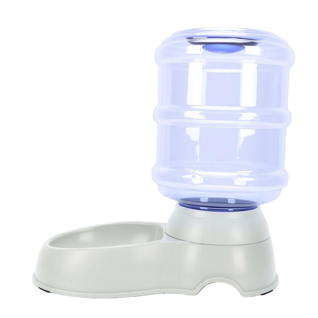 Dog Water Bowl Dispenser 3.8L Large Capacity Anti Tip Automatic Gravity Pet Waterer for Dogs Cats Indoor Outdoor Water