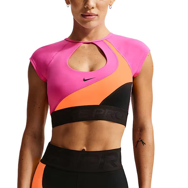 Nike Pro Sculpt Lightweight Color Block Breathable Moisture-Wicking Comfortable Sports Bra Women underwear IQ0366-858 S