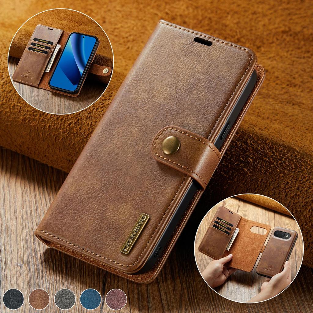 Funda tipo cartera magnética extraíble 2 en 1 Para Google Pixel 7 8 9 10 Pro XL 7A 8a 9a 10a Ranuras para Tarjetas Soporte Cubierta Trasera del Teléfono
