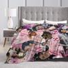 MJ King Of Pop Michael J-jackson Flannel Blanket  Throw Blanket for Couch Bed Decorative Fluffy Bedspread Sofa Bed Cover