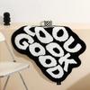 Minimalist Home Decoration, Indoor Carpet, Floor Mat, Bedside Bedroom, Absorbent and Non Slip Letter, Imitation Cashmere