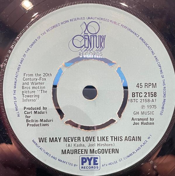 

7-дюймовая пластинка МОРИН МАКГОВЕРН - Мы можем никогда больше так не любить BTC2158 20th Century Re 1975 UK Поп Б/У