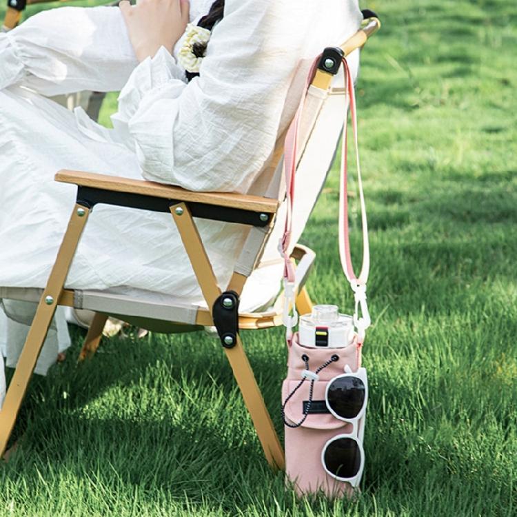 Water Bottle Transport Bag with Comfortable Crossbody Strap Protective Beverage Kettle Sleeve Outdoor Drinkware Holder