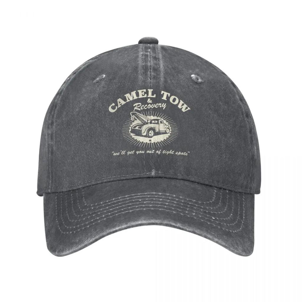 Camel Tow Bergung Klassischer Unisex-Stil Baseballkappen Distressed Gewaschene Hüte Kappe Mode Outdoor Alle Jahreszeiten Reise Sonnenkappe