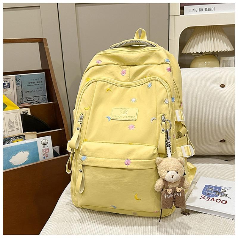 New Large-capacity Backpack Junior High School Lightweight Women's Schoolbag Simple and Versatile Campus Backpack