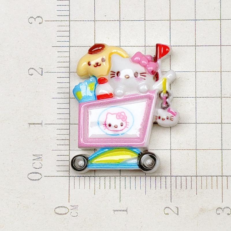 10Pcs Cartoon Resin Cute Animal Cats, Bow, Game Console Style Hairpin Scrapbook Craft Diy Miniature Ornament Accessories A34