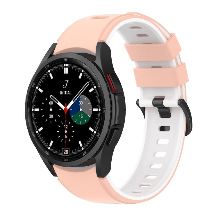 

For Samsung Galaxy Watch5 Pro 45mm/5 44mm/5 40mm Two-color Silicone Strap Watch Band For Samsung Galaxy Watch5 Pro 45mm/5 44mm/5 40mm розовый