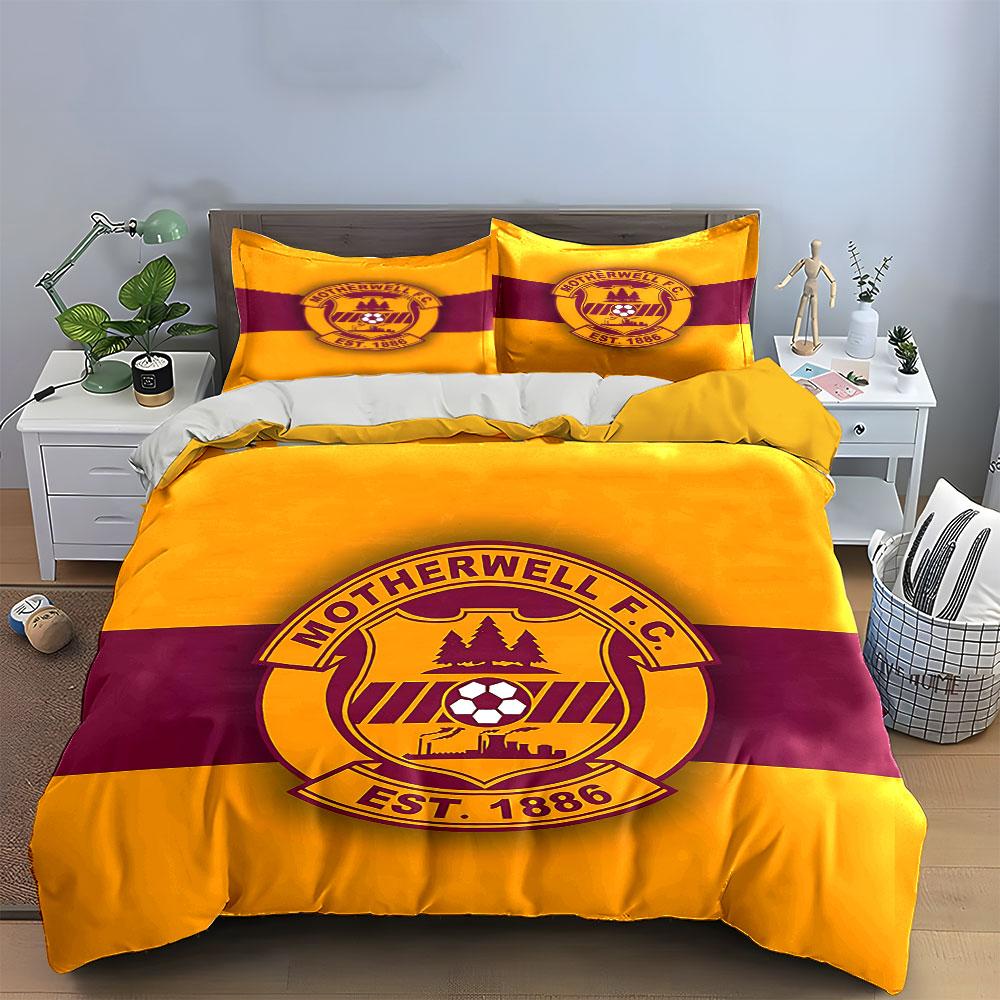 Set Biancheria da Letto Motherwell FC Set Copripiumino Copripiumino Federe (1 * Copripiumino 2 * Federe, senza piumino)
