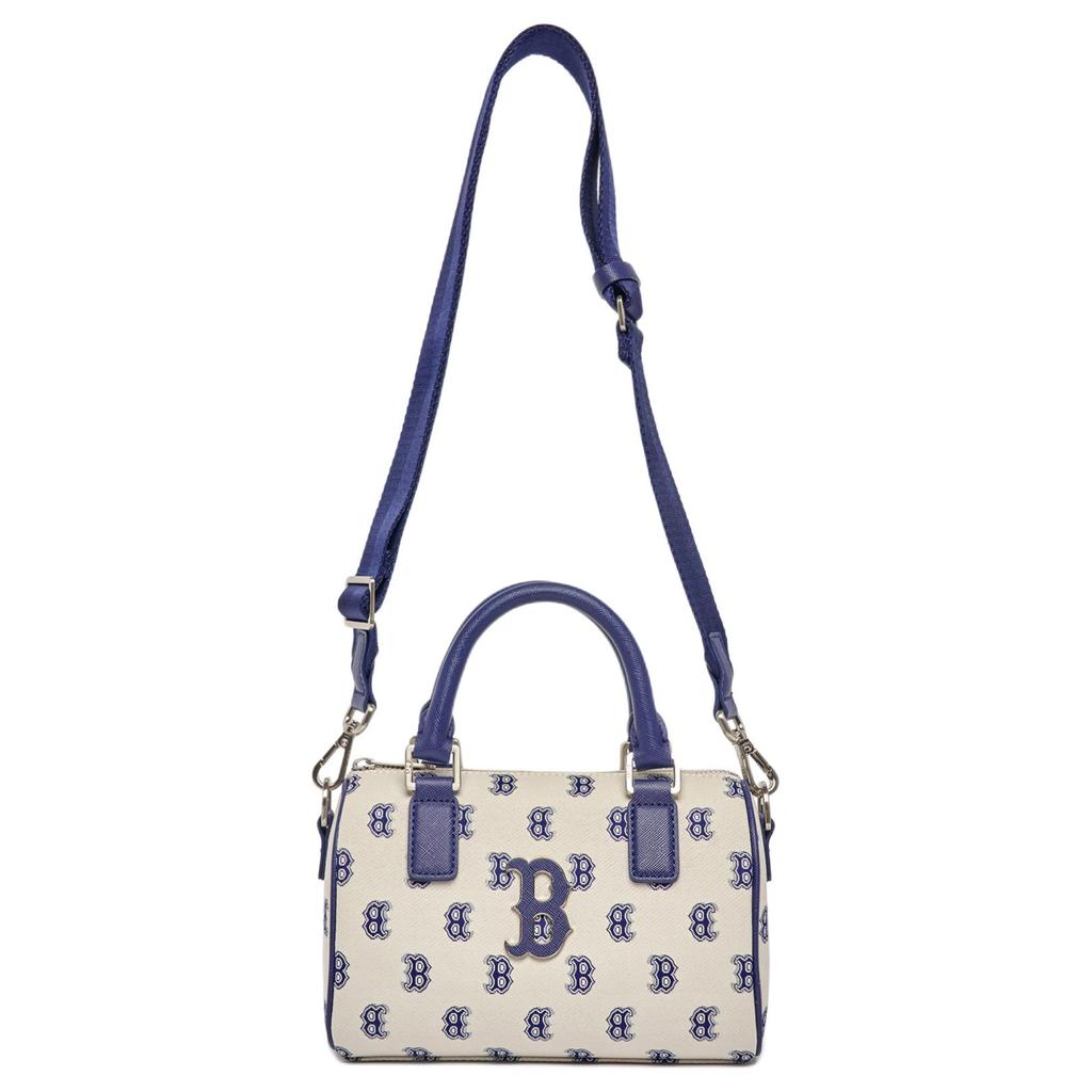 New MLB Polyester Letter Bag Portable Crossbody Bag Shoulder Bag Regular Women's Blue Gray 3ABWS013N-43BGL