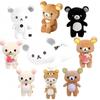 Black And White Rilakkuma Plushies Plush Toys Korilakkuma Toys Kawaii Room Decor Teddy Bear Plushies Cute Couple Bear Xmas Gifts