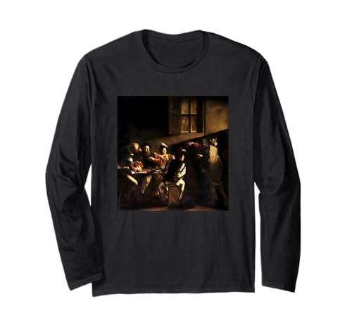 The Calling of St. Matthew by Caravaggio (1600) Long Sleeve T-Shirt