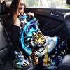 1pc Tiger Printing Lightweight Flannel Blanket, Comfortable and Warm Blanket, for Camping Sofa Bed and Couch Office, in All Seasons