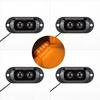 4PCS 2LED Smoked 12-24V Ice Bird Lens Creative Clearance Light Side Marker Light Signal Light for Truck Trailer
